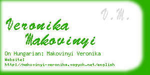 veronika makovinyi business card